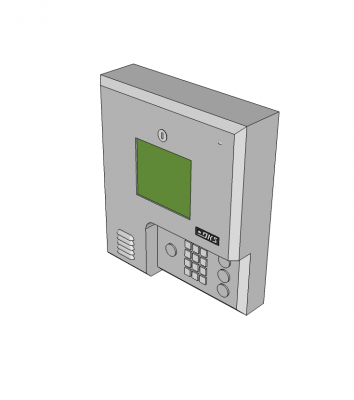 Access control system Sketchup block