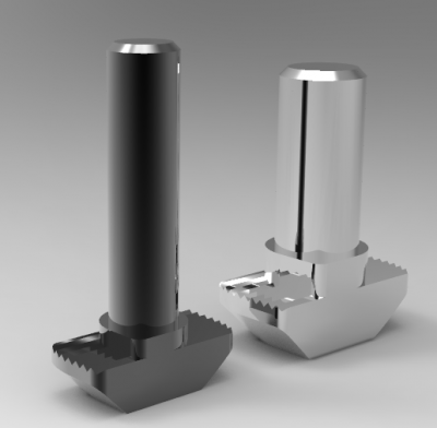 Autodesk Inventor 3D CAD Model of Hammer head screw M06X25
