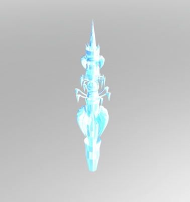 Ice tower 3DS Max model