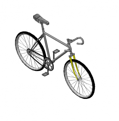 Modello 3D di biciclette 3D DWG