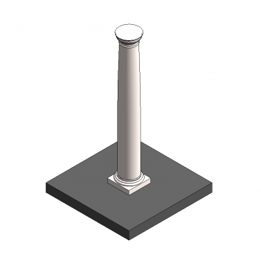 Doric column Revit model