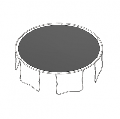 Outdoor trampoline Revit model