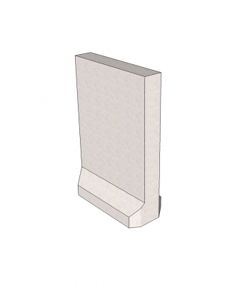 T Wall barrier sketchup model