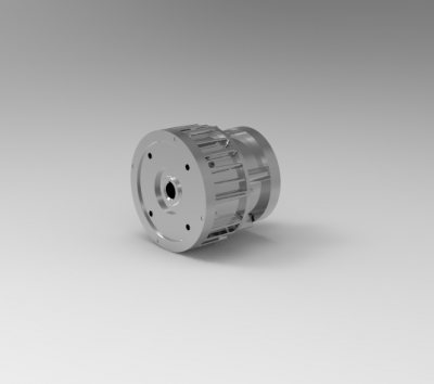 Autodesk Inventor 3D CAD Model of Clutch-Brake, 1/8 NPT