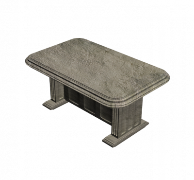 Stone table 3DS Max model