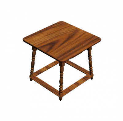Small kitchen table 3DS Max model 