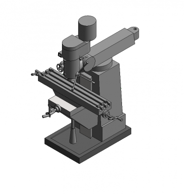 Milling machine Revit model 