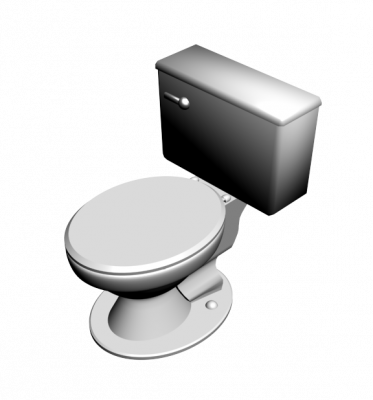 Close coupled WC 3DS Max model 