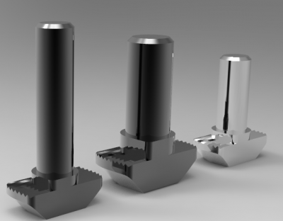 Autodesk Inventor 3D CAD Model of Hammer head screw M08X30 