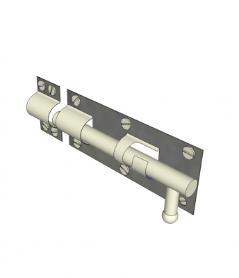 Door bolt lock sketchup model