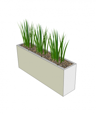 Sketchup модель Комнатное растение