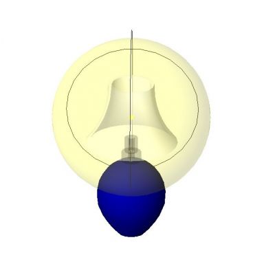 Table lamp with Porcelain base Revit Family