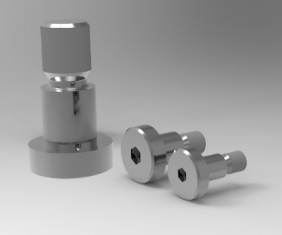 Autodesk Inventor 3D CAD Model of Cylinder head shoulder bolt M8