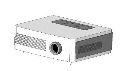 Home Cinema Video Projector Revit Family
