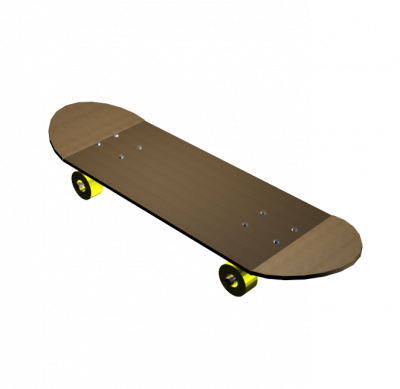 Skateboard 3DS Max model 