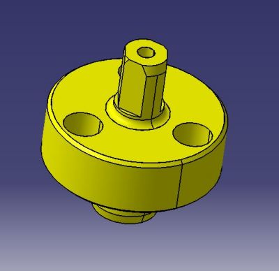 711 Pin de ubicación de la fijación de mecanizado modelo CAD dwg. dibujo
