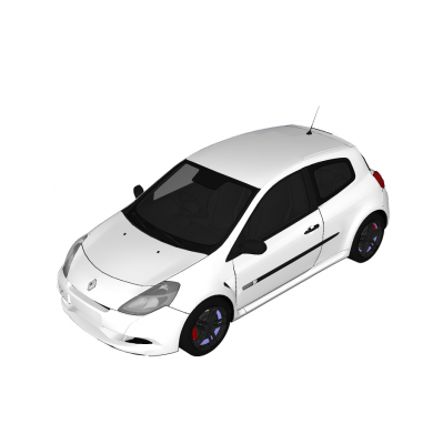 Renault Clio RS 2010 SketchUp модели