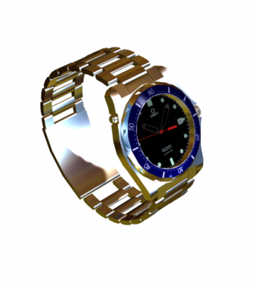 Omega watch 3DS Max model 
