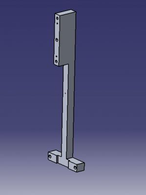 712 Staffa in alluminio Modello CAD dwg. disegno