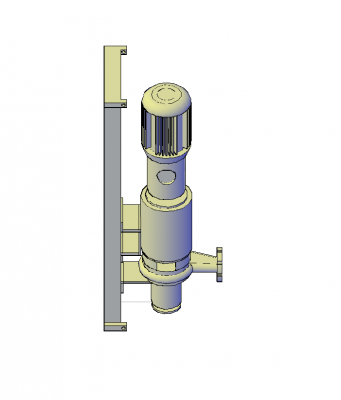 Mixer pump 3D DWG model