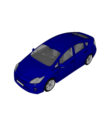 модель SketchUp Toyota Prius