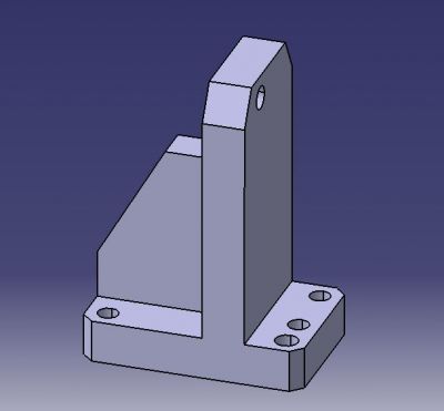 727 Bloco angular modelo CAD dwg. desenhando