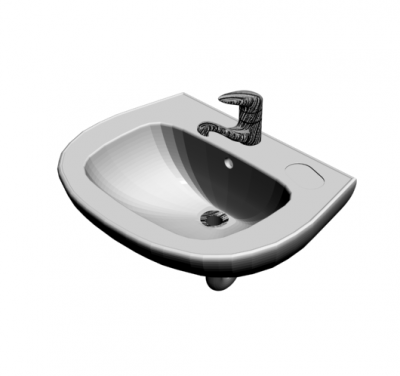 Wash hand basin 3DS Max model 
