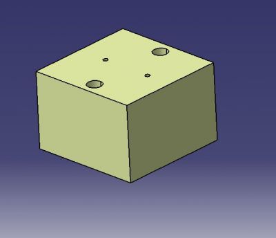 730 Espaçador de bloco de cilindro modelo CAD dwg. desenhando