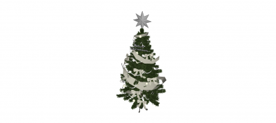 クリスマスツリーのスケッチアップモデル