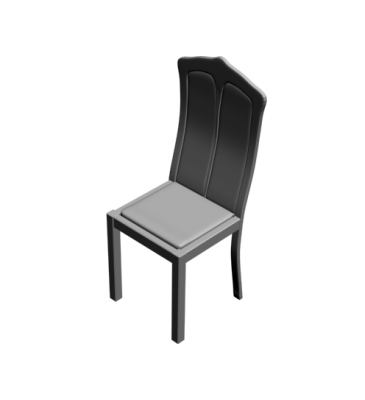 Kitchen chair 3DS Max model 