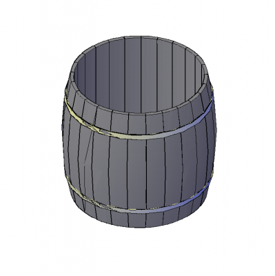 Barrel 3D DWG model