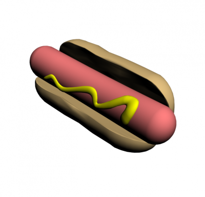Modello Hot Dog 3DS Max