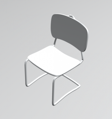 Classroom chair 3DS Max model