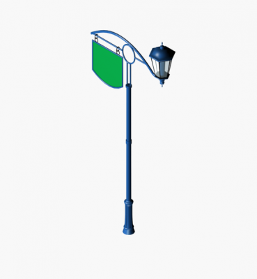 Traditional street light 3DS Max model