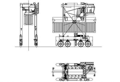 Automated Container Terminal CAD drawing 