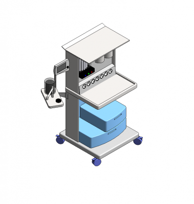 Revit-Modell für Anästhesie Maschine