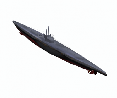 Submarine 3DS Max model