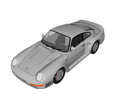 Porsche 959 sketchup model 
