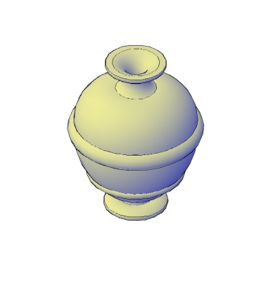 Modelos CA 3D em vaso