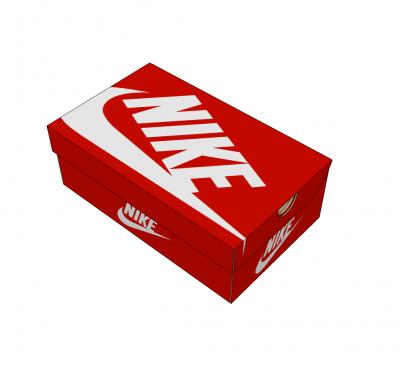 Zapato modelo de caja SketchUp