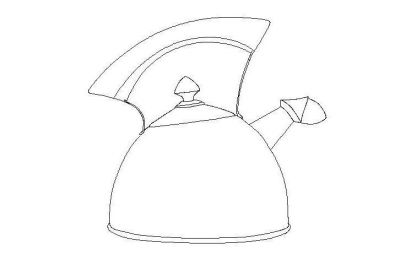 Газ чайник CAD DWG