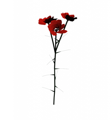 Roses 3DS Max model