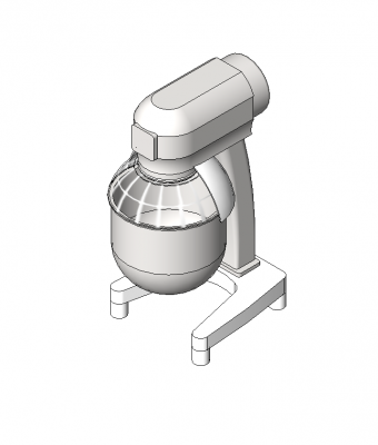Kitchen food mixer revit model