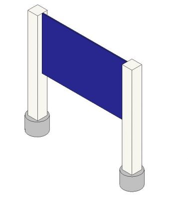 Retail Sign Tower Revit Family