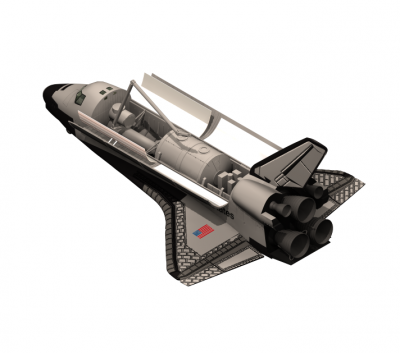 Space shuttle 3DS Max model