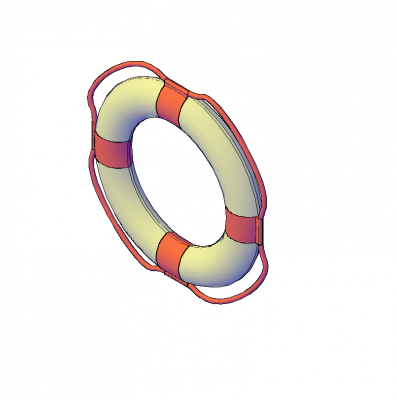 Lifebuoy 3D-CAD-Block