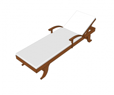Бассейн лежак модель SketchUp
