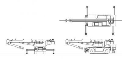 Crane Aufrisse 01 CAD-Zeichnung