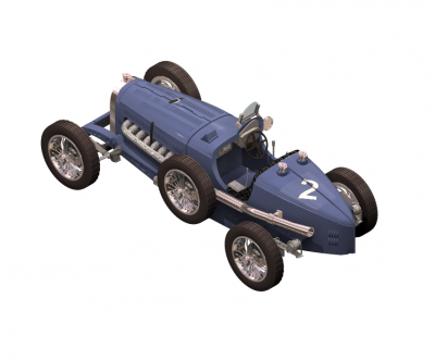 Bugatti Type 59 3DS Max model 