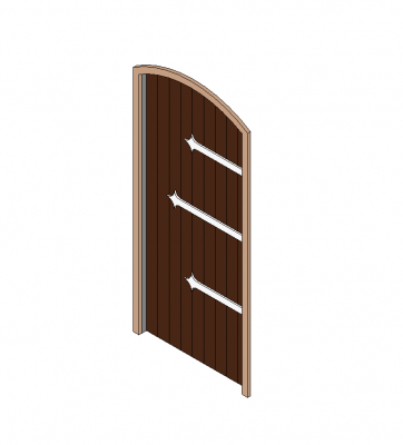Spanischen Stil Tür Revit-Modell
